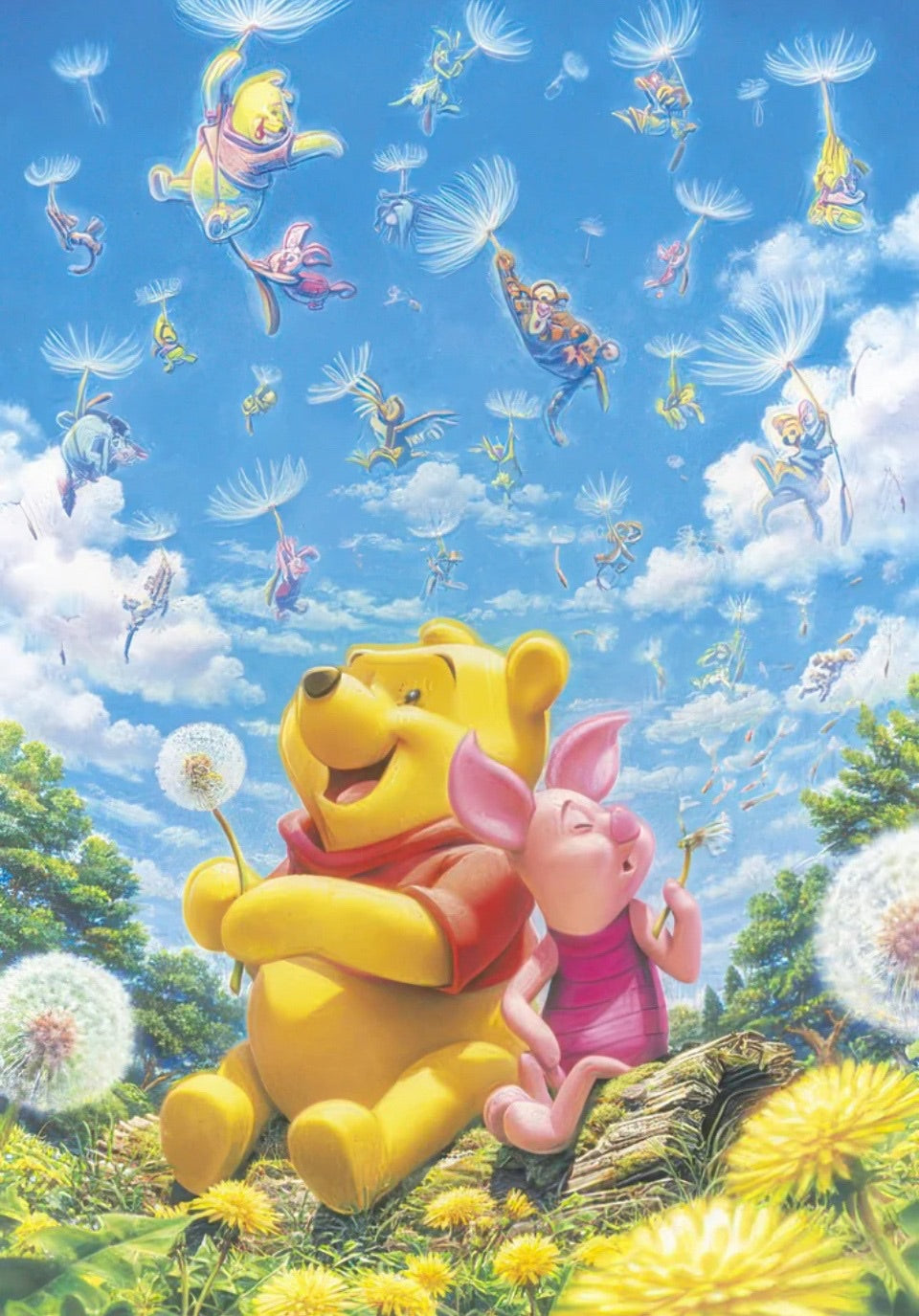 Fluffy Fantasy | Pooh Bear & Piglet | 1000 Piece Jigsaw Puzzle | Disney