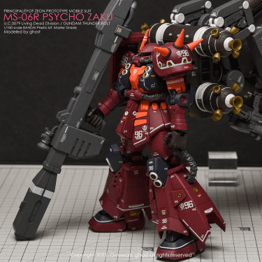 MG 1/100 Psycho Zaku Ver.Ka Thunderbolt Water Decal [G-REWORK