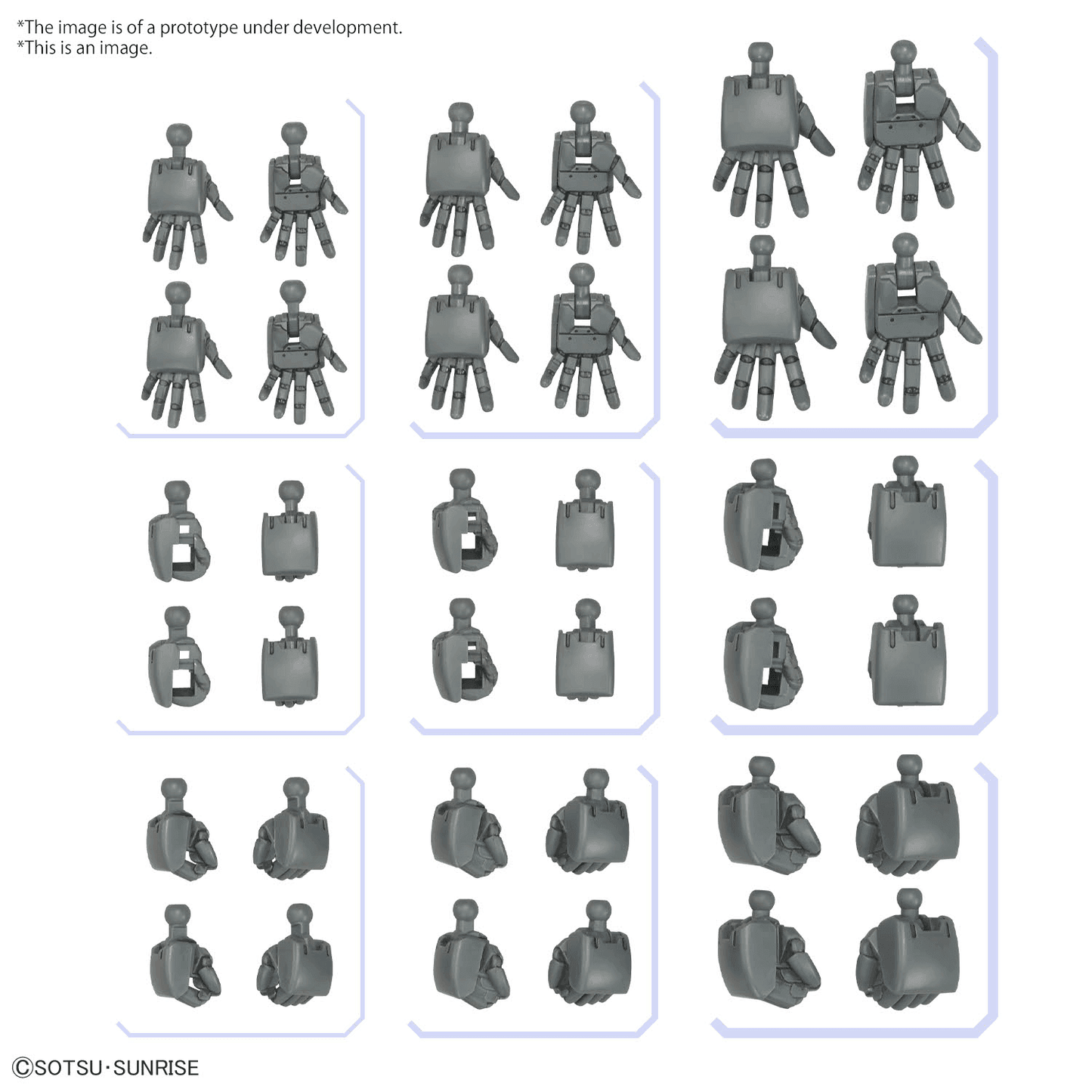 Option Parts Gunpla Set 04 - Build Hands Round