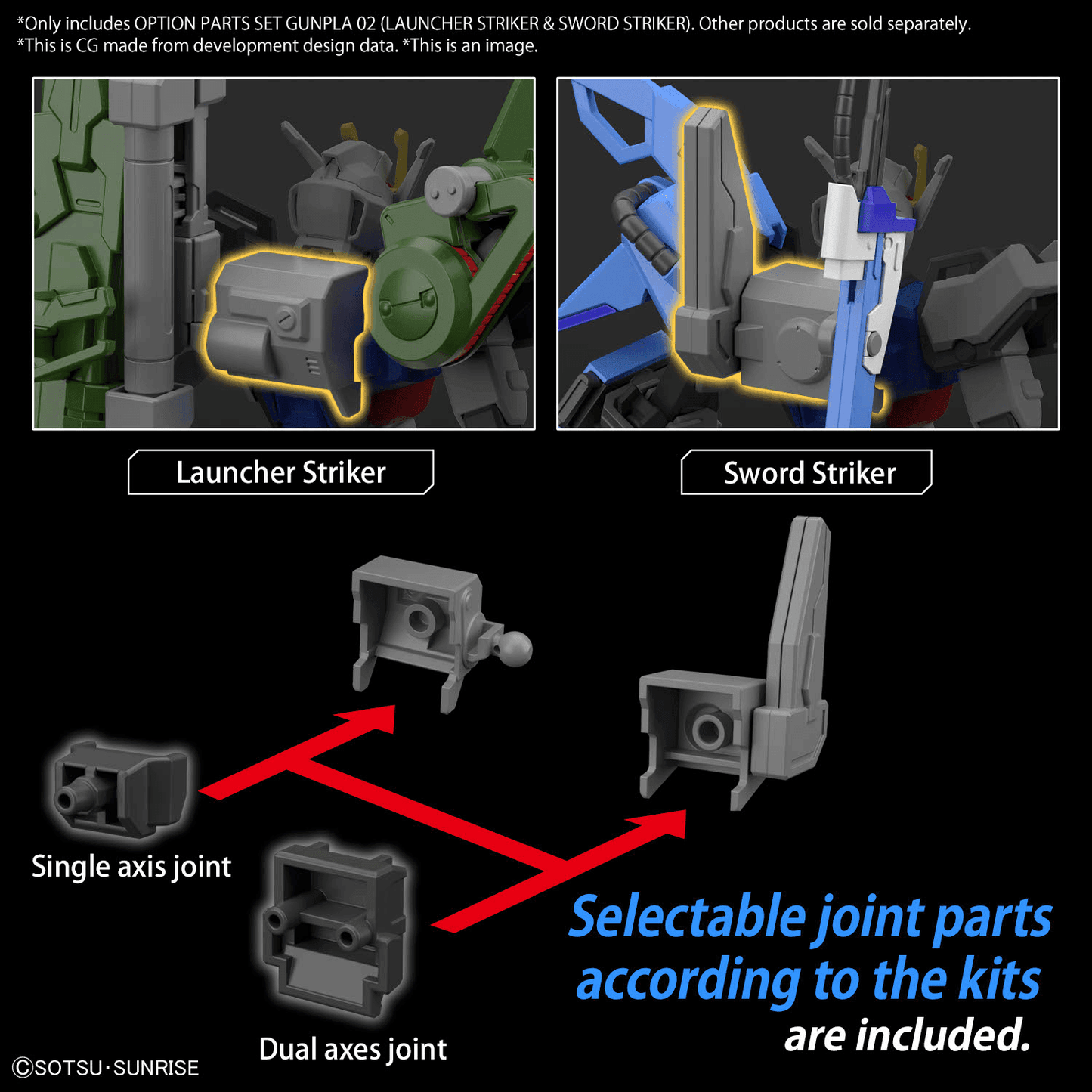 Launcher Striker & Sword Striker Pack - Option Parts Set 02