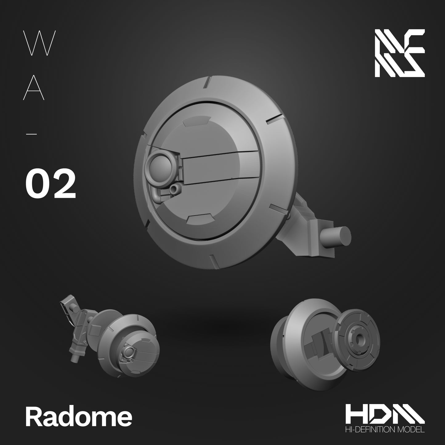 HDM Model | HDM - WA-02 Radome (2 Sizes)