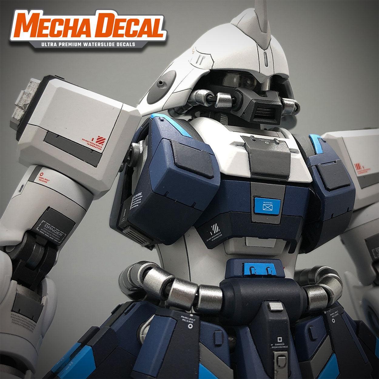 Mecha Decals 002 - White - 1/100 Scale - Show Me What You Bot
