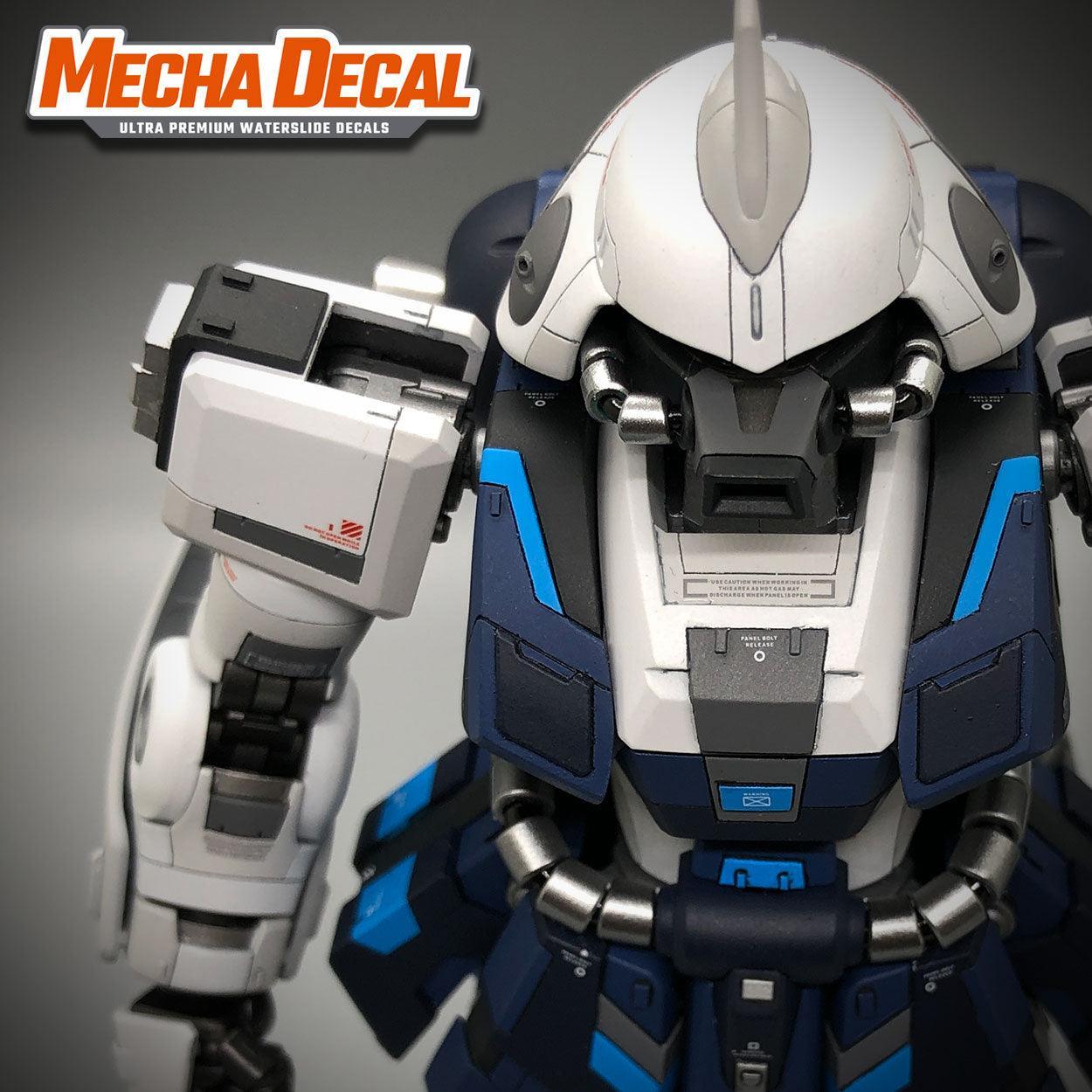 Mecha Decals 002 - White - 1/100 Scale - Show Me What You Bot