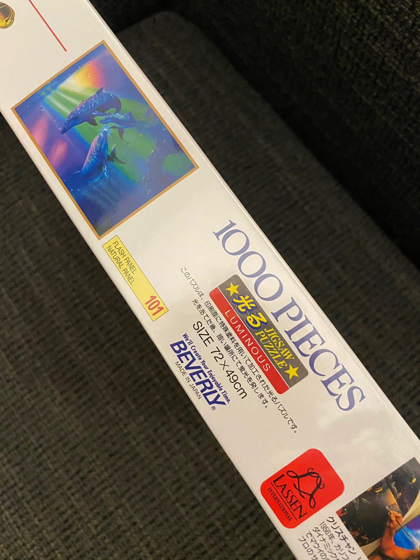 Rainbow Dolphins | Luminous | 1000 Piece Jigsaw Puzzle | Lassen - Show Me What You Bot