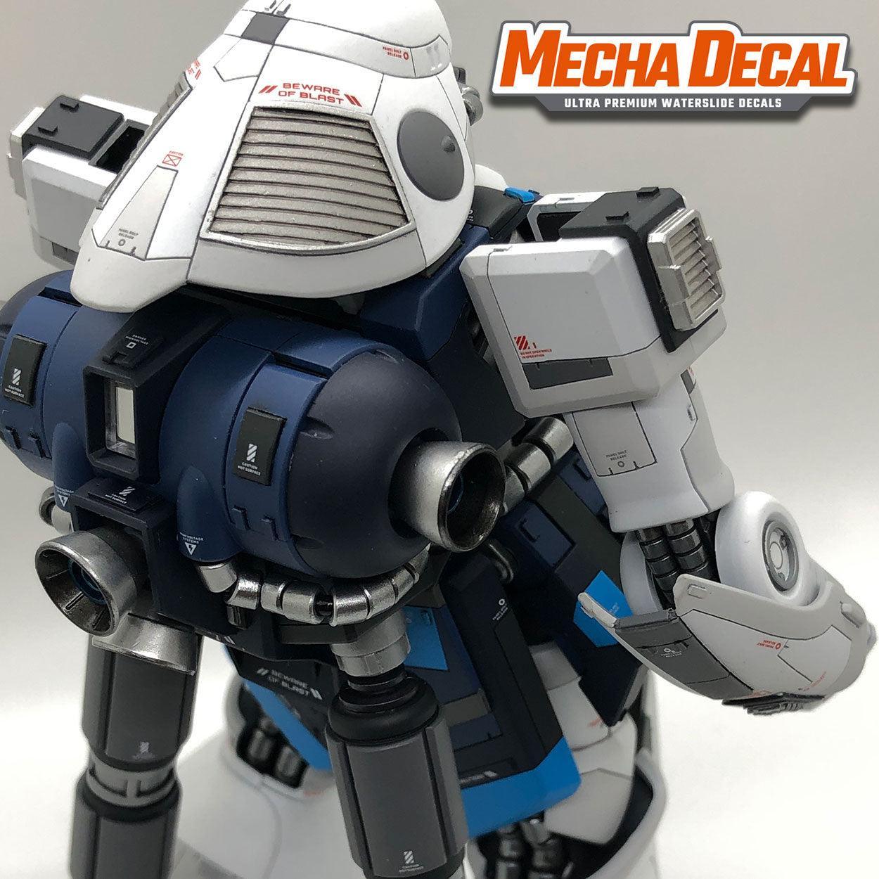 Mecha Decals 002 - White - 1/100 Scale - Show Me What You Bot