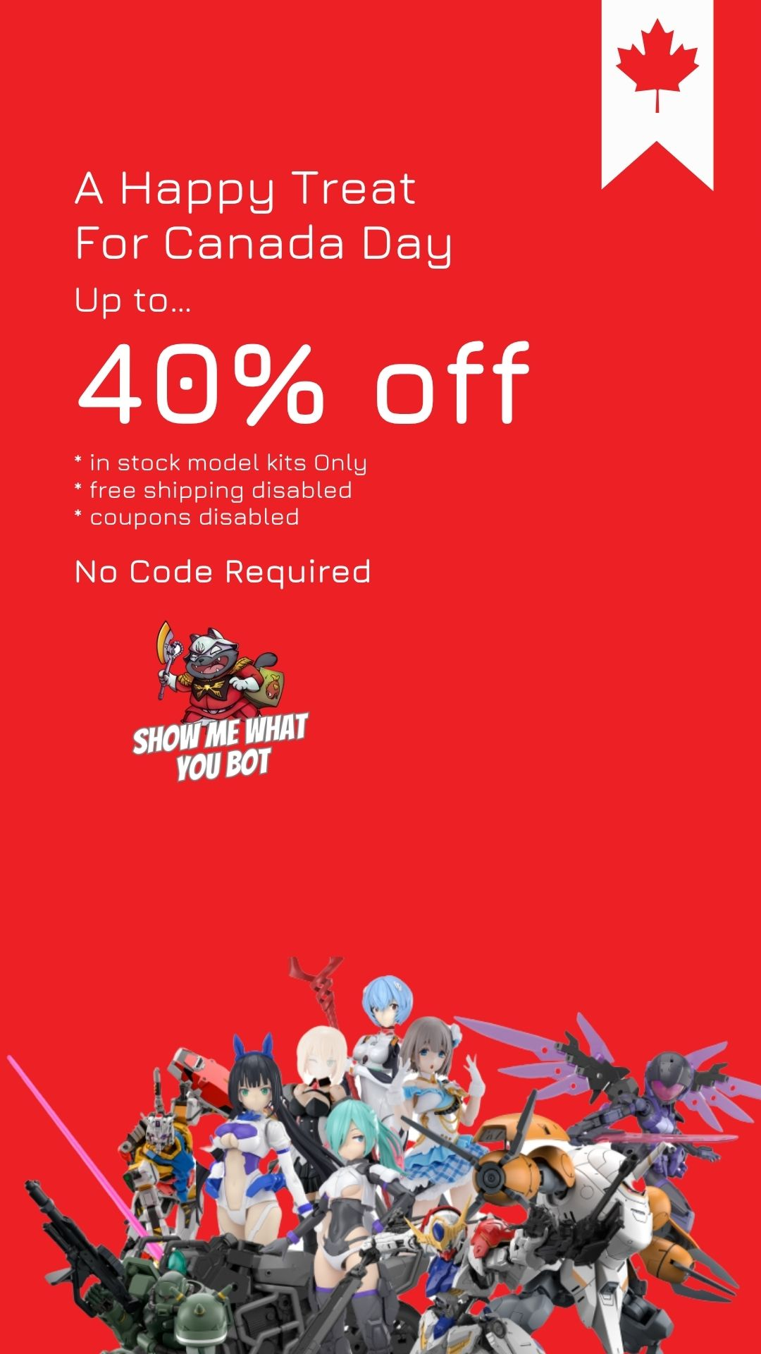 Canada Day Clearance  - 40% OFF!