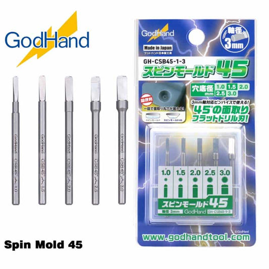 GH-CSB45-1-3 - Spin Mold Bits (For carving holes)