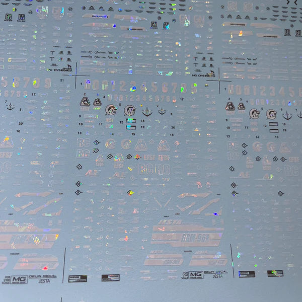 Delpi - MG 1/100 RGM-96X Jesta Decal [Holo]