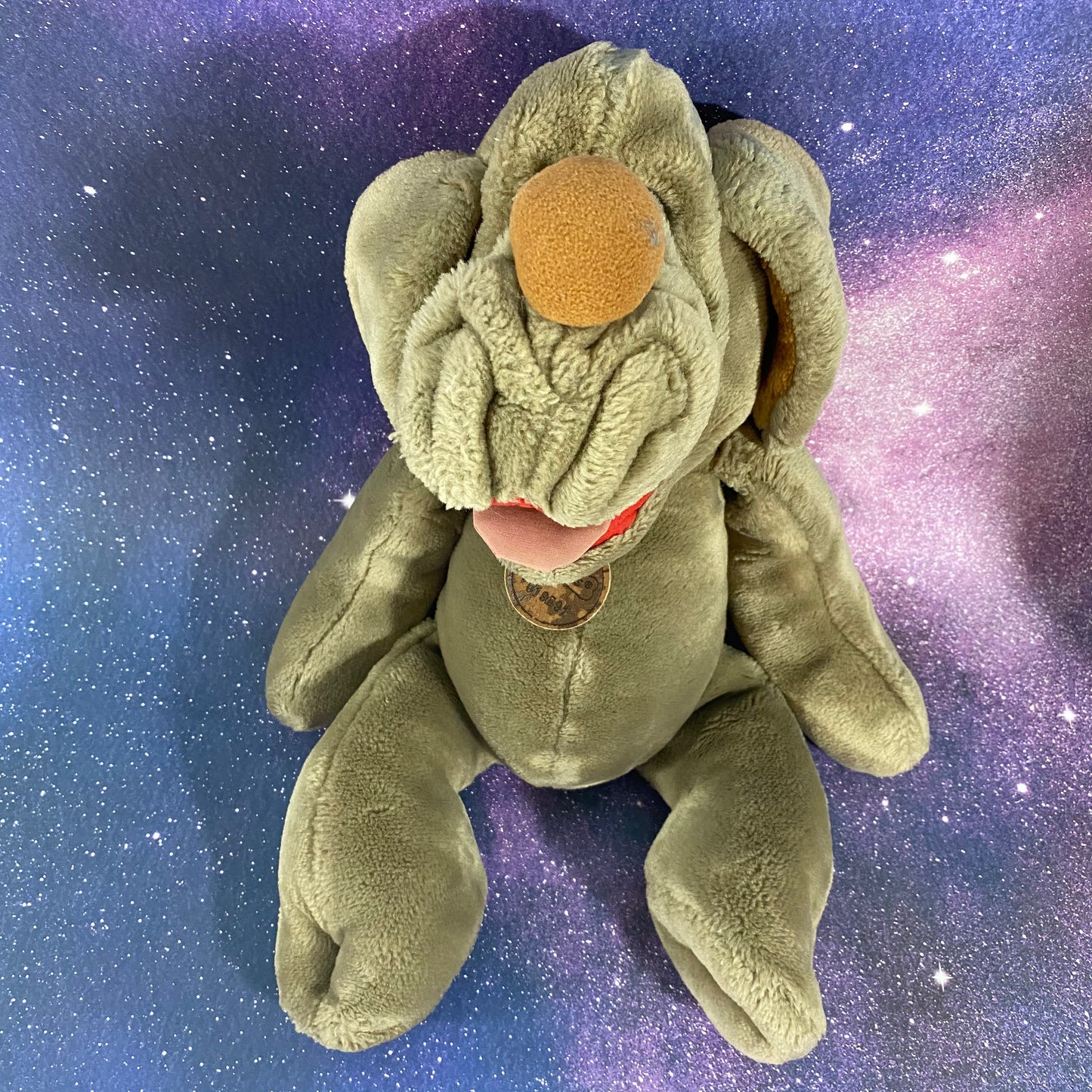 Buddy | Wrinkles Dog | Vintage Plush Hand Puppet
