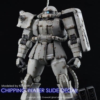 CP-CU-01-G - (Gray) Chipping Decal Custom Water Decal [G-REWORK] - Show Me What You Bot