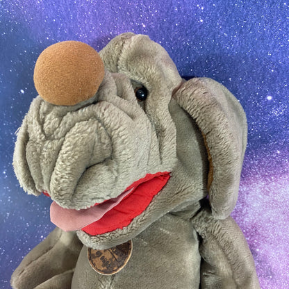 Buddy | Wrinkles Dog | Vintage Plush Hand Puppet