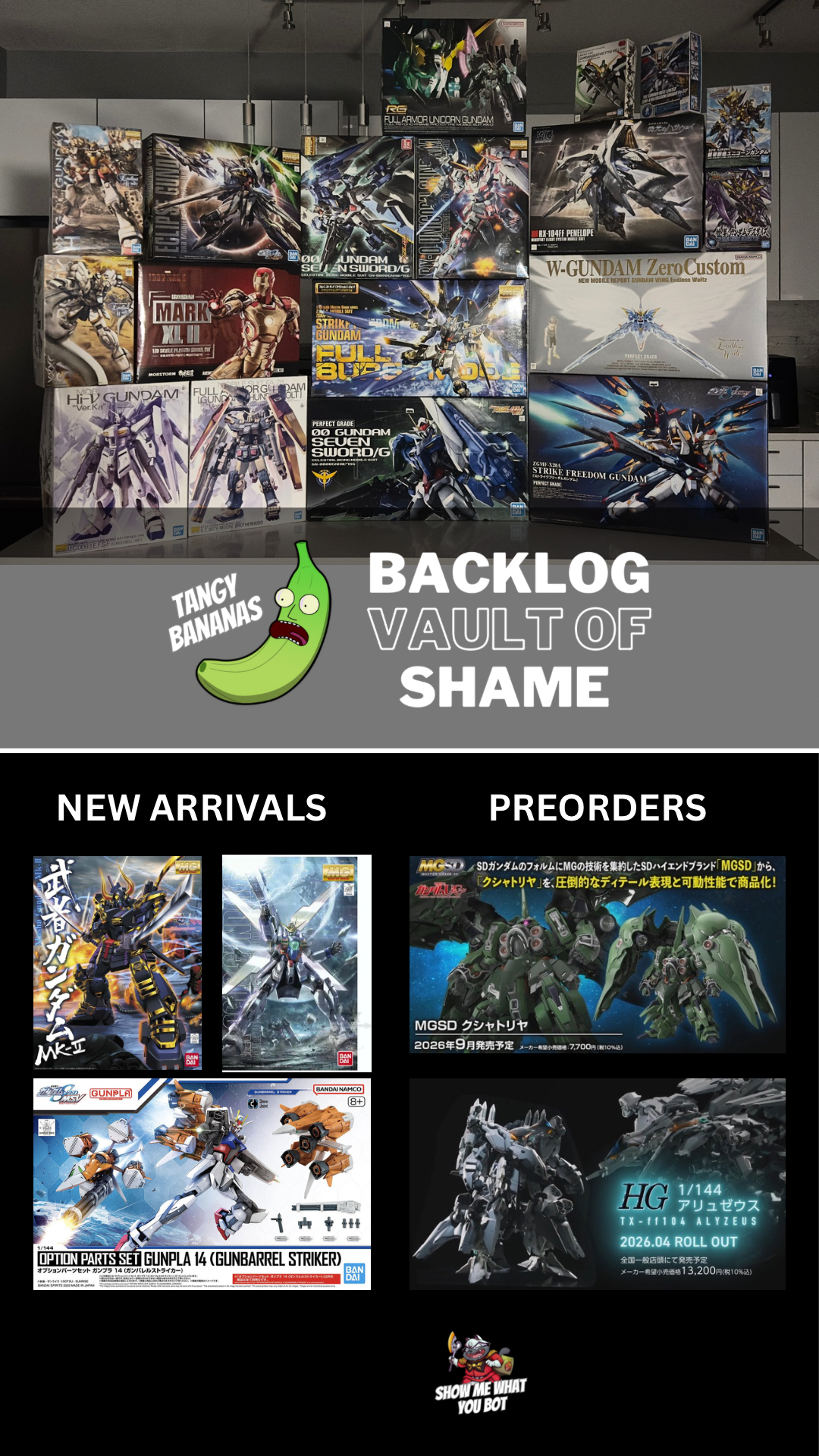 Gunpla Auction Time - Snapbuilds and New in the Box - $2500 sales challenge goal = Neo Zeong Narrative Version Auction + $100 Gift Card to our shop