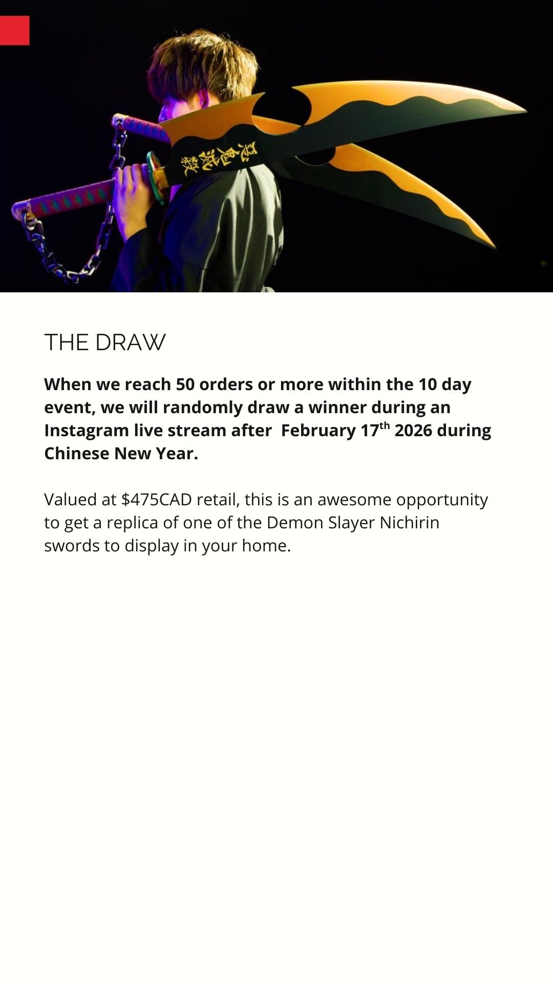 Make a purchase for $100 or more for a chance to win!