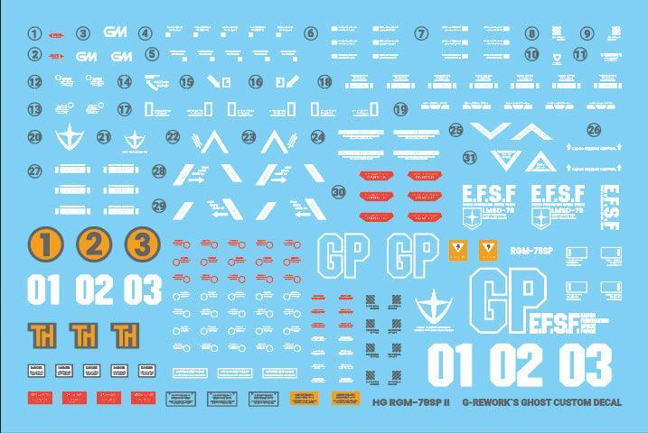 CD-H146 - HG 1/144 RGM-79SP GM Sniper II Water Decal [G-REWORK] - Show Me What You Bot