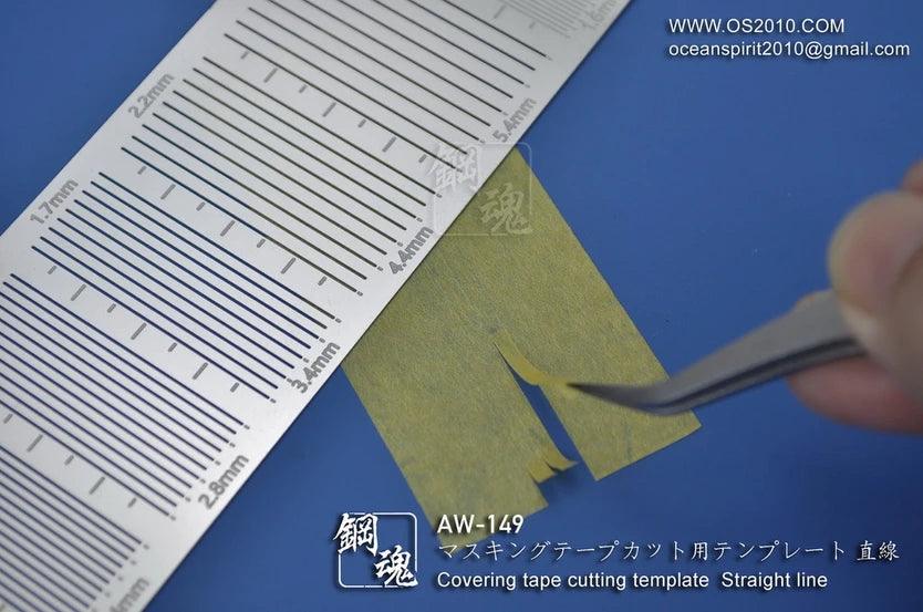 AW149 - Masking Tape Cutting Template Straight Line [Madworks]