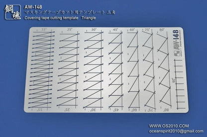 AW148 - Masking Tape Cutting Template Triangle [Madworks]