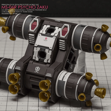 CD-M194 - MG 1/100 Psycho Zaku Ver.Ka Thunderbolt Water Decal [G-REWORK] - Show Me What You Bot
