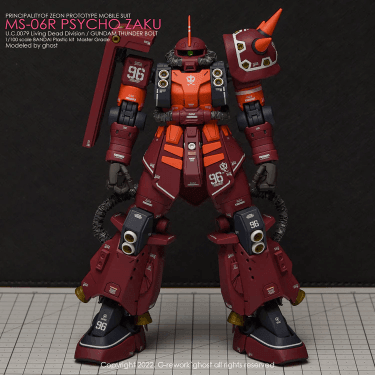 CD-M194 - MG 1/100 Psycho Zaku Ver.Ka Thunderbolt Water Decal [G-REWORK] - Show Me What You Bot