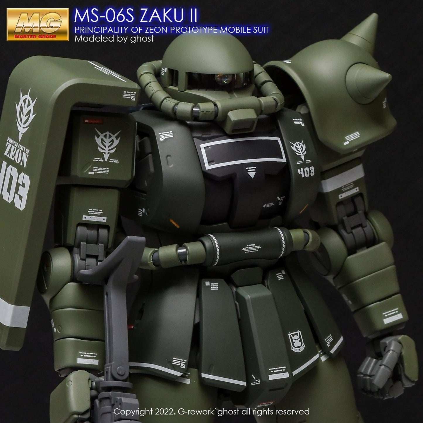 MG 1/100 MS-06S Zaku II 2.0 Water Decal [G-REWORK]