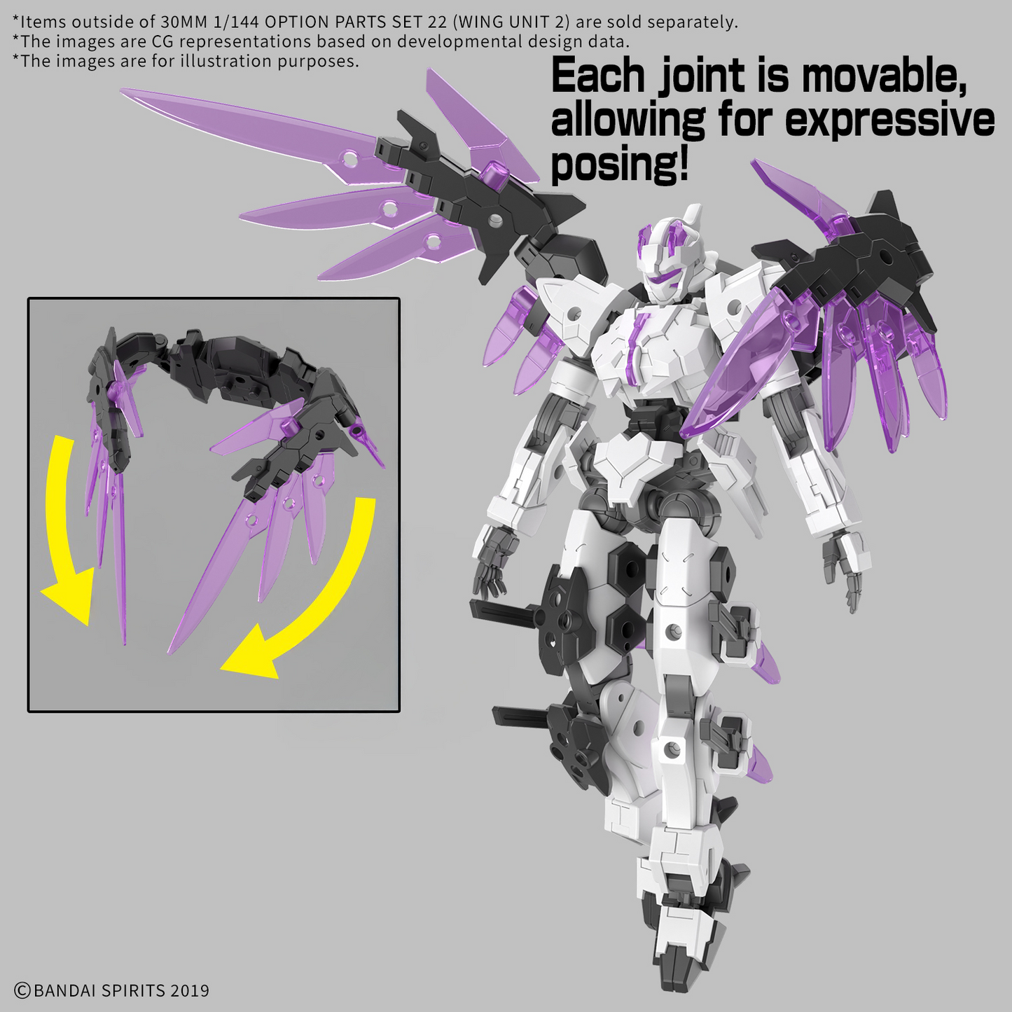 30MM - 1/144 Option Parts Set 22 [Wing Unit 2]
