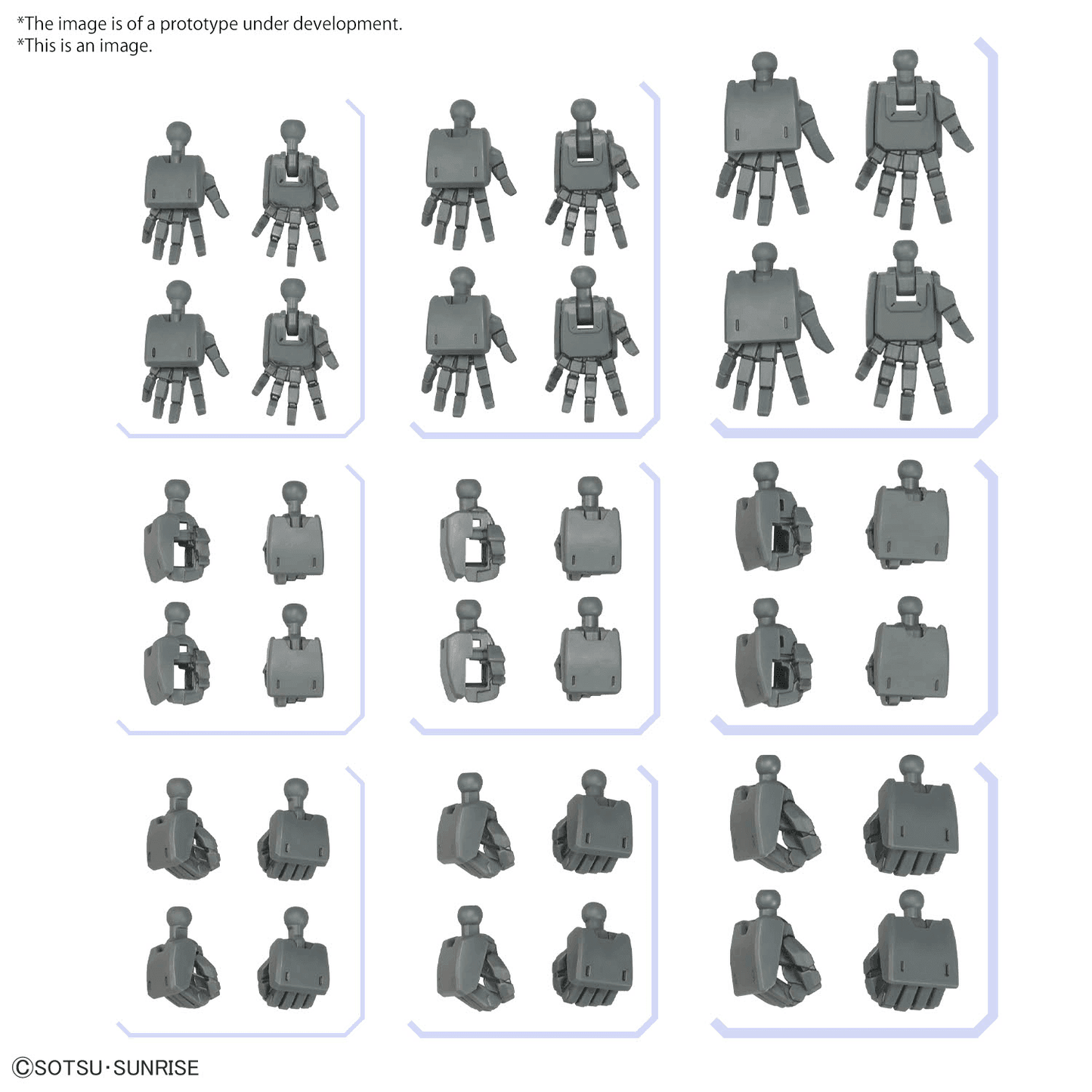 Option Parts Gunpla Set 03 - Build Hands Edge [Square]