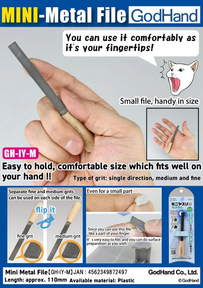 GODHAND - GH-IY-M - Mini Metal File