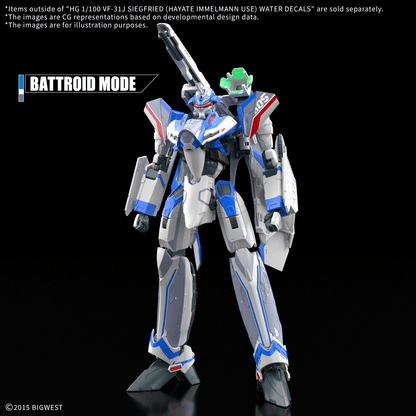 HG 1/100 VF-31 Siegfreid Water Decals (Macross Delta) - [Hayate Immelmann Use]