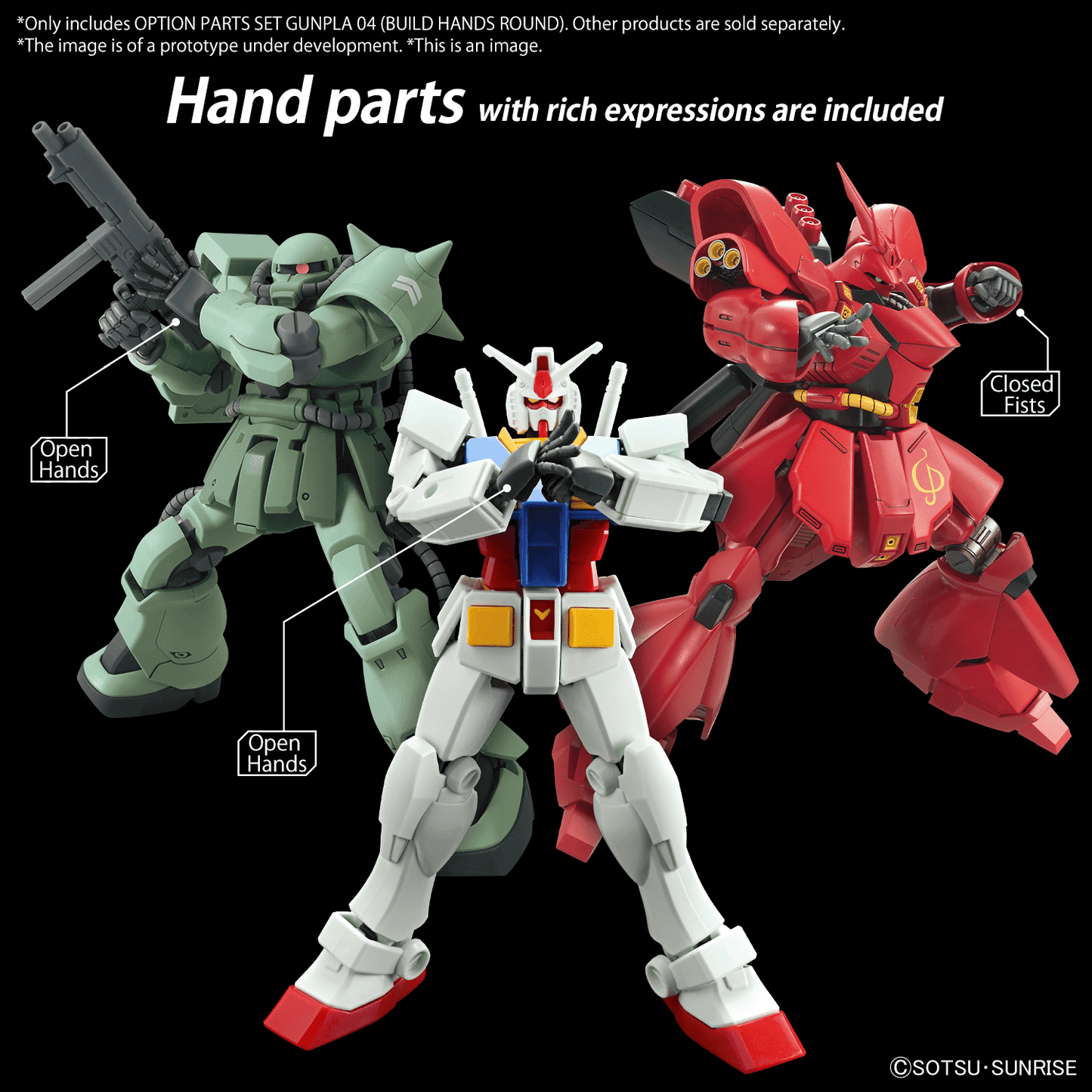 Option Parts Gunpla Set 04 - Build Hands Round