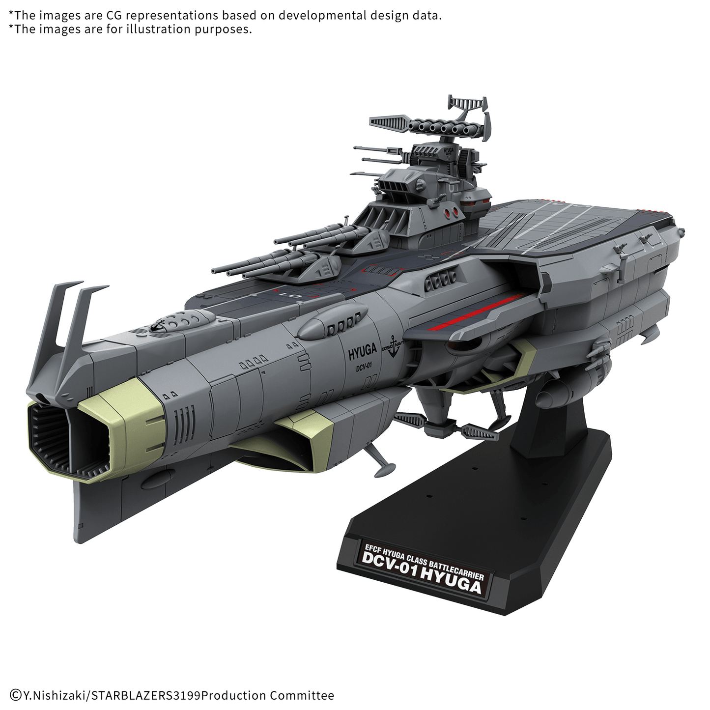 EFCF 1/1000 Hyuga Class Battlecarrier DCV-01 Hyuga