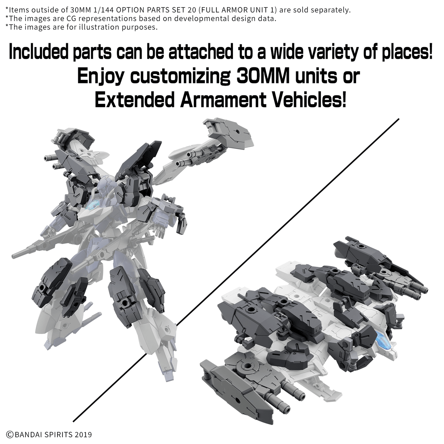 30MM 1/144 Option Parts Set 20  [Full Armor Unit 1]