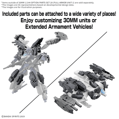 30MM 1/144 Option Parts Set 20  [Full Armor Unit 1]
