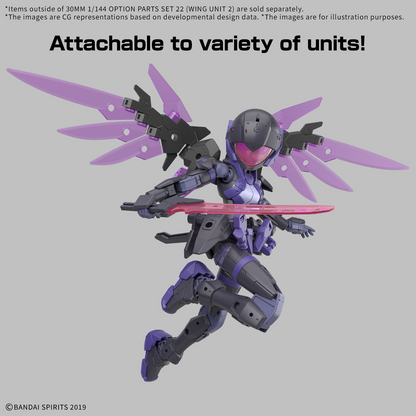 30MM - 1/144 Option Parts Set 22 [Wing Unit 2]