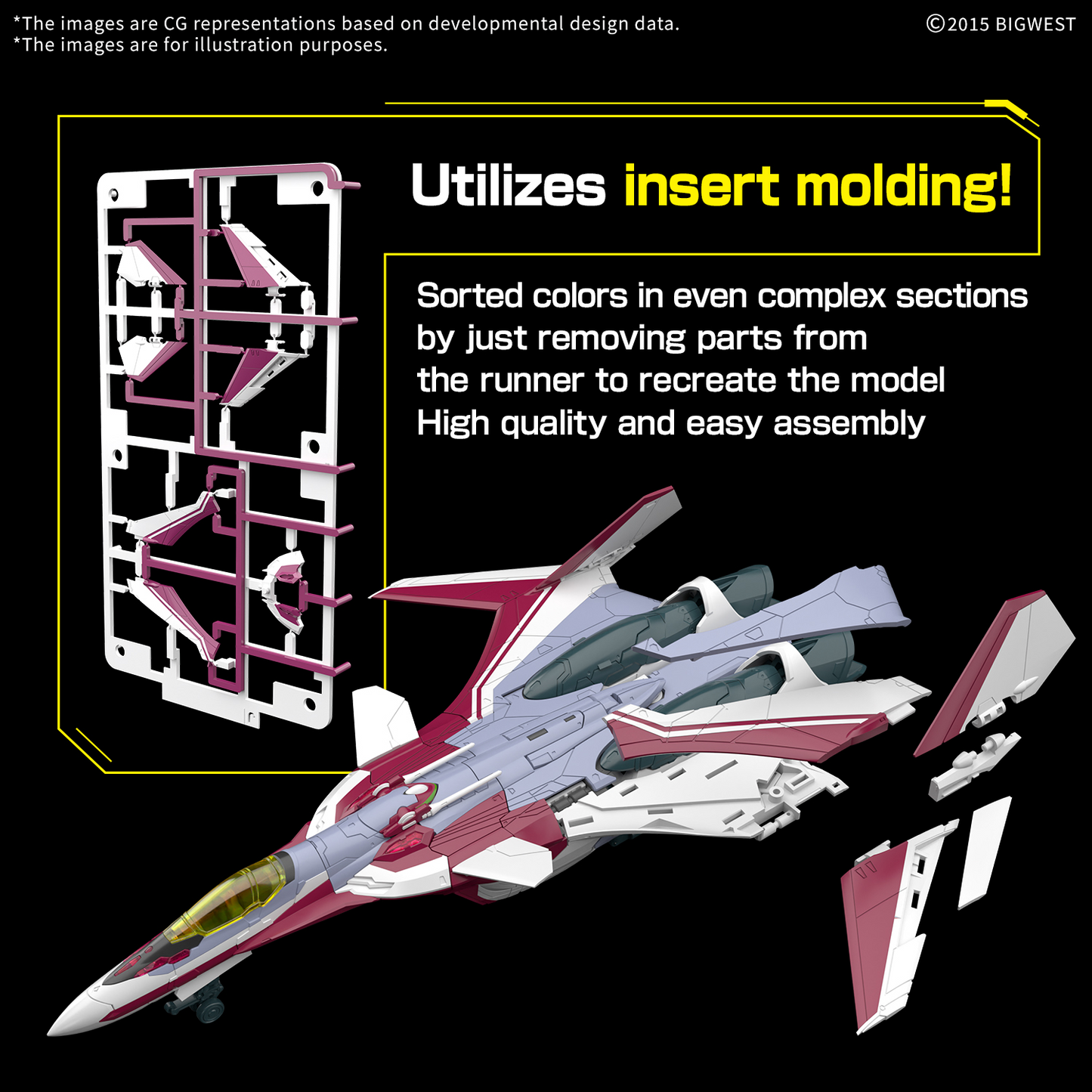 HG 1/100 VF-31C Siegfried [Mirage Farina Jenius Use]