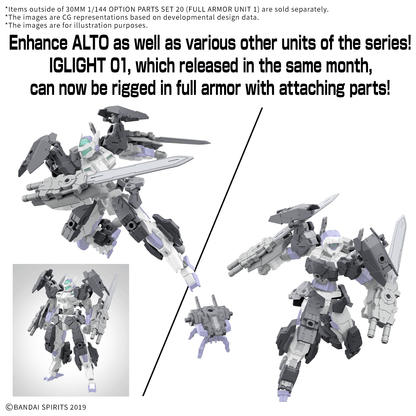 30MM 1/144 Option Parts Set 20  [Full Armor Unit 1]