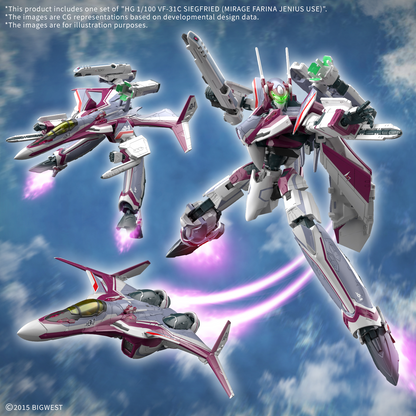 HG 1/100 VF-31C Siegfried [Mirage Farina Jenius Use]
