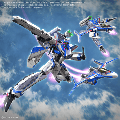 HG 1/100 VF-31 Siegfreid (Macross Delta) - [Hayate Immelmann Use]