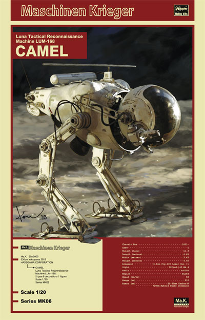 MK06 - 1/20 Luna Tactical Reconnaissance Machine LUM-168 Camel (Maschinen Krieger) [Hasegawa]