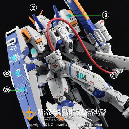 CD-HL-7804 - HG 1/144 RX-78-04/05 Full Set Water Decal [G-REWORK] - Show Me What You Bot