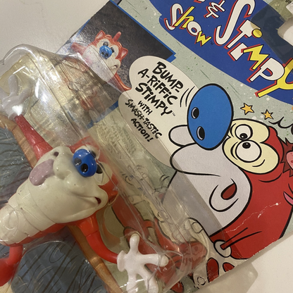 Bumperific Stimpy | Vintage Action Figure (On Card)