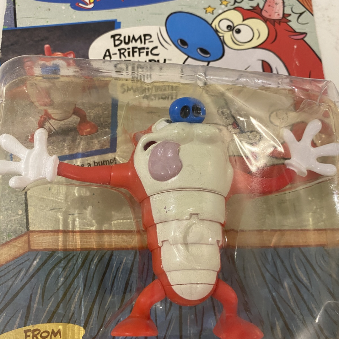 Bumperific Stimpy | Vintage Action Figure (On Card)
