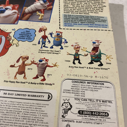 Bumperific Stimpy | Vintage Action Figure (On Card)