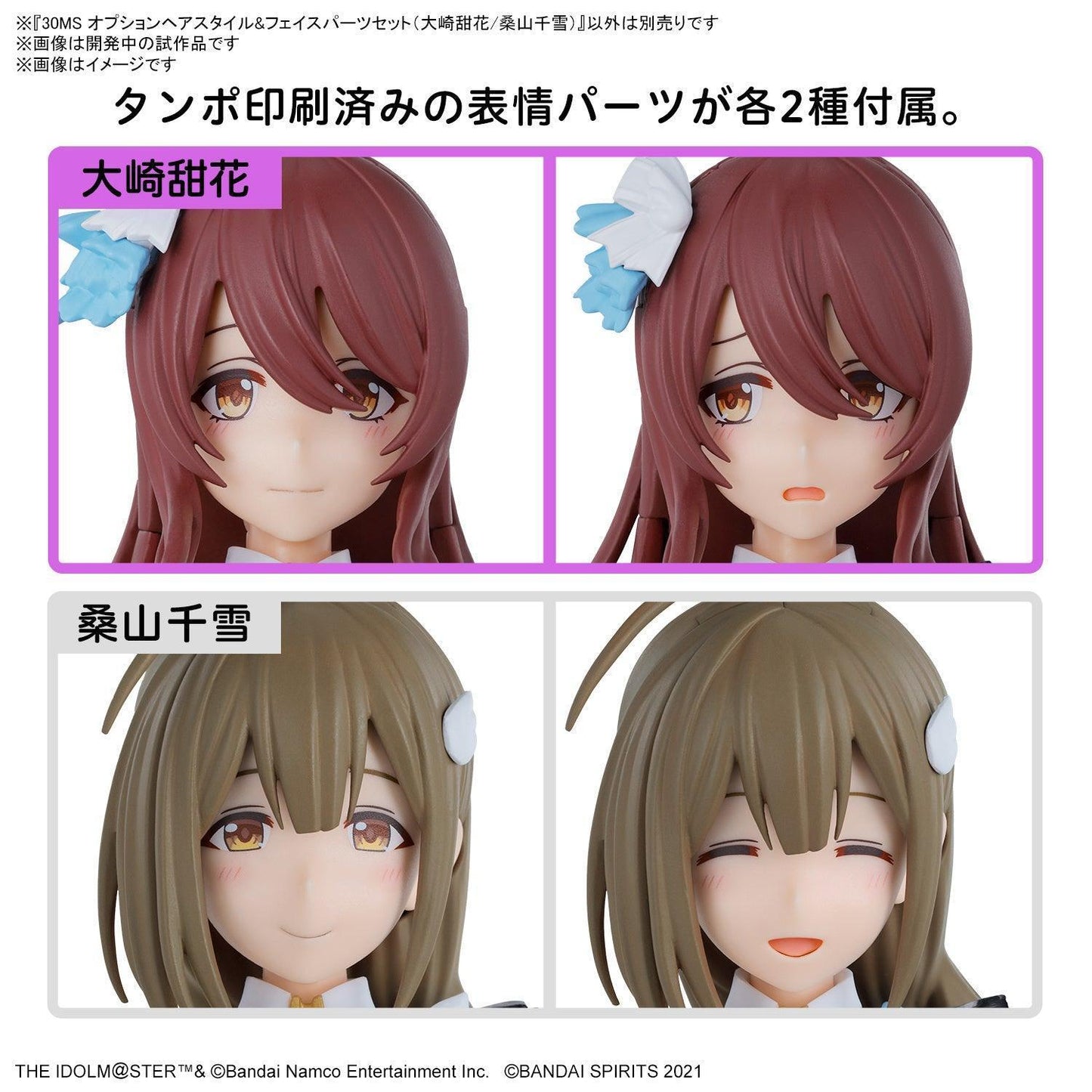 30MS Option Hair Style & Face Parts Set [Tenka Osaki/Chiyuki Kuwayama]