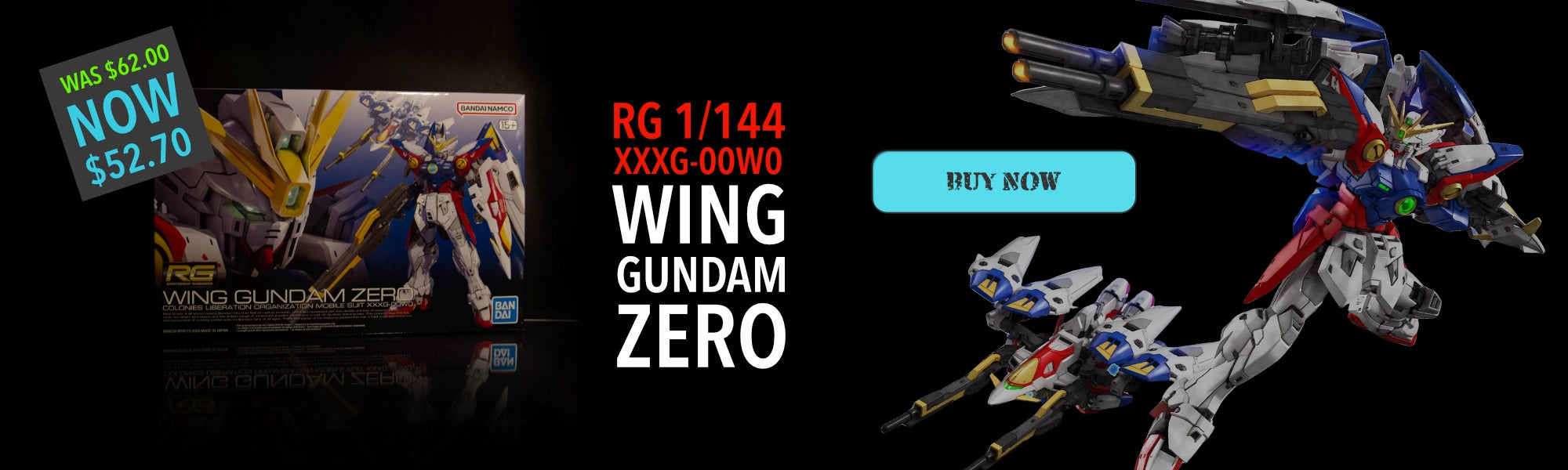 RG 1/144 Wing Gundam Zero 15% Off!