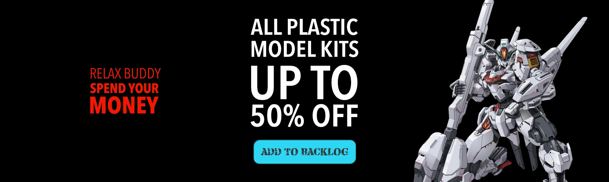 All Plastic Model Kits Up To 50% Off!