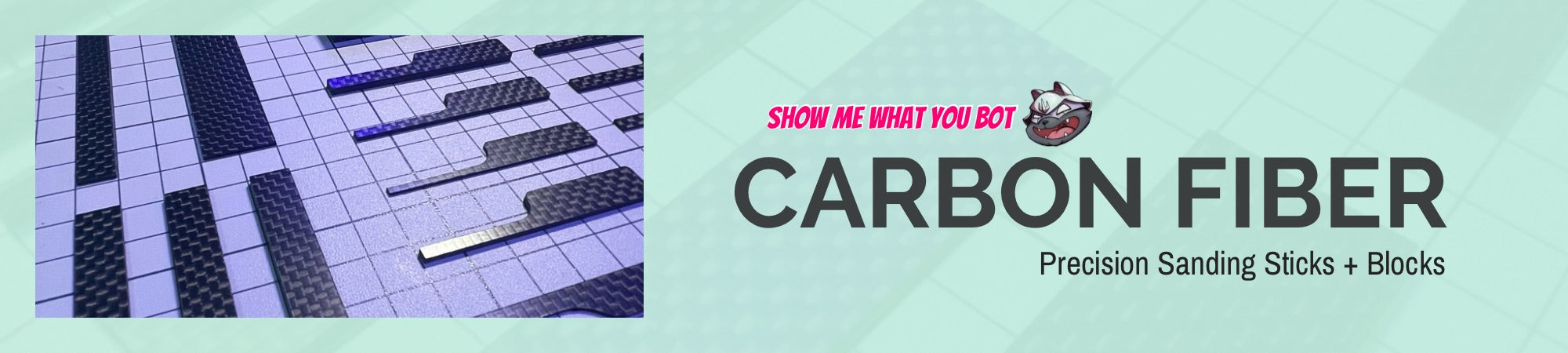 Precision Carbon Fiber Sanding Sticks and Blocks by Show Me What You Bot.