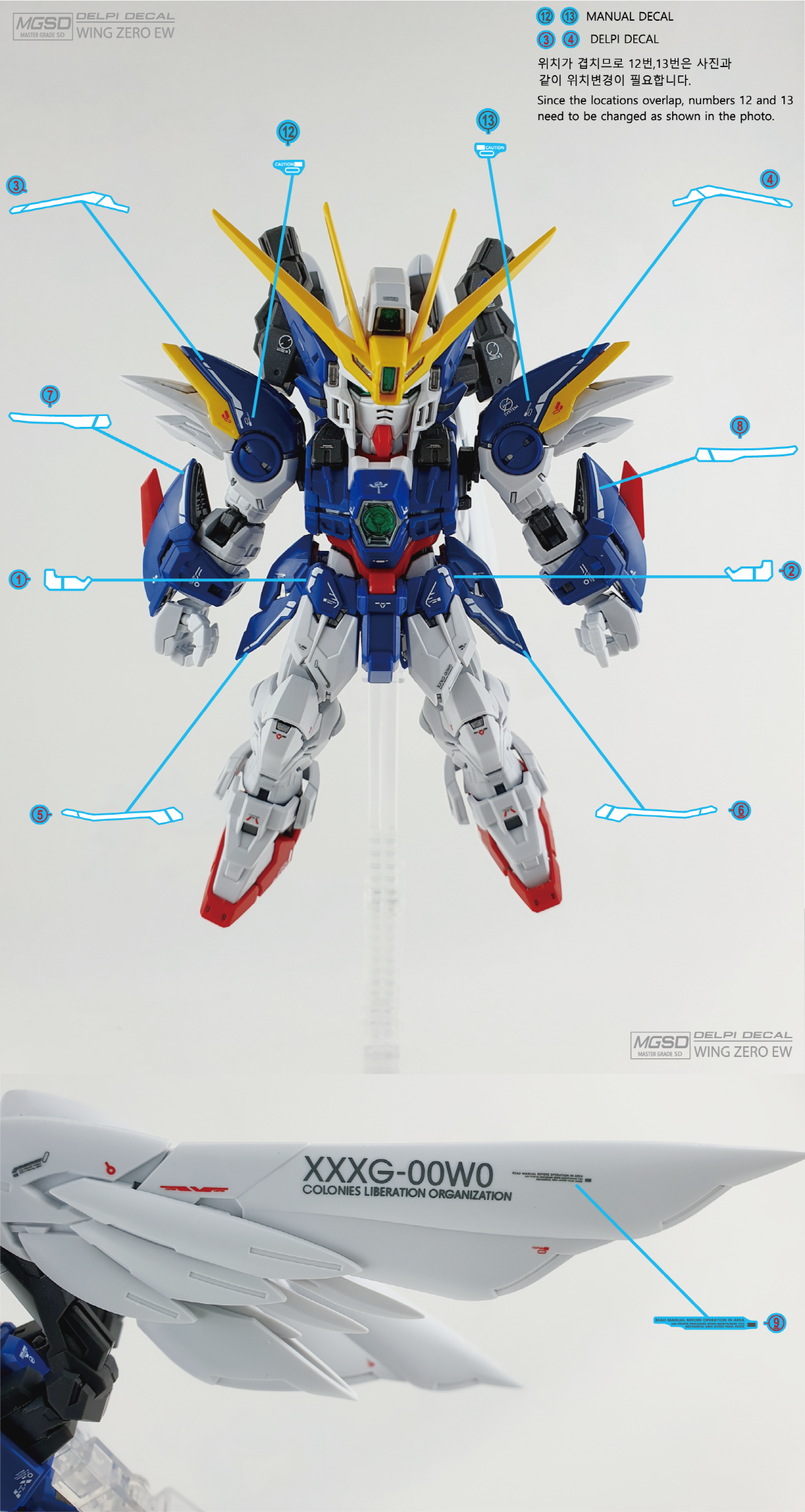 MGSD Wing Gundam Zero Water Decal [DELPI DECAL]