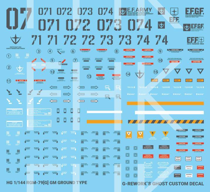 CD-H202 - HG 1/144 RGM-79[G] GM Ground Type Water Decal [G-REWORK] - Show Me What You Bot
