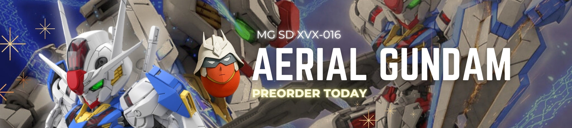 MG SD XvX-016 Gundam Aerial - PREORDER TODAY!