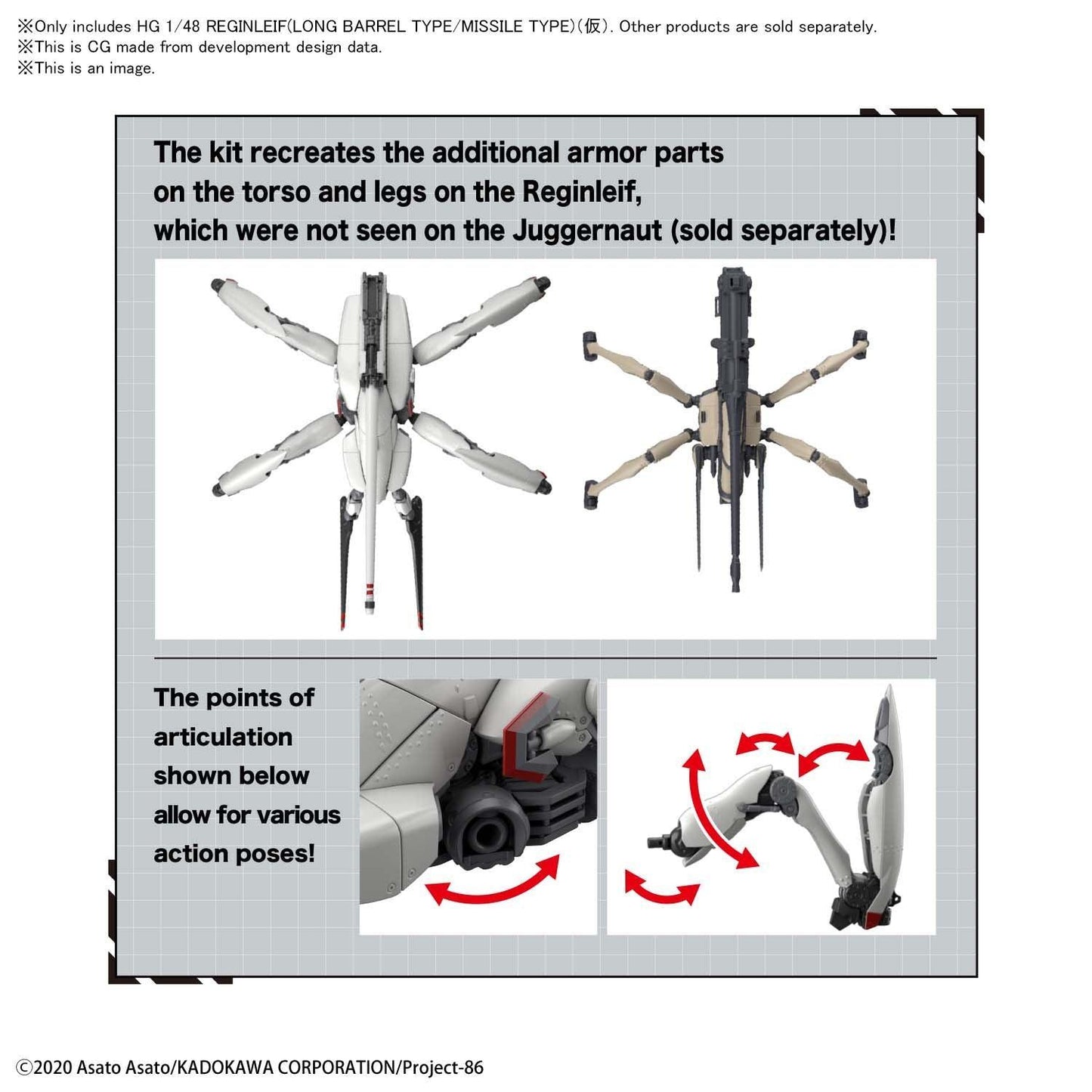 HG 1/48 Reginleif (Long Barrel Type/Missile Type) [2021] - Show Me What You Bot