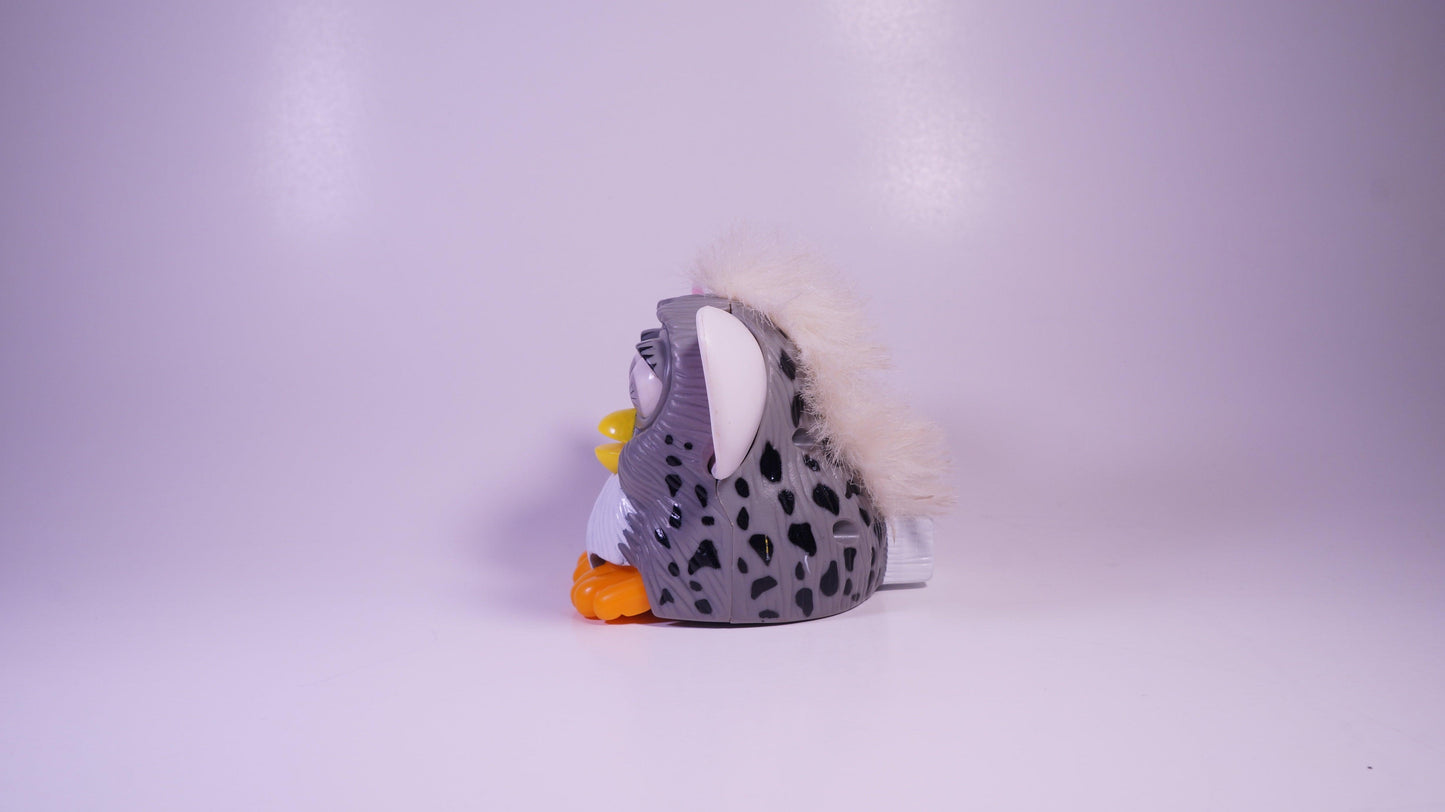 Stomping Furby [Grey and White] - Vintage Mcdonald's Toy - Show Me What You Bot